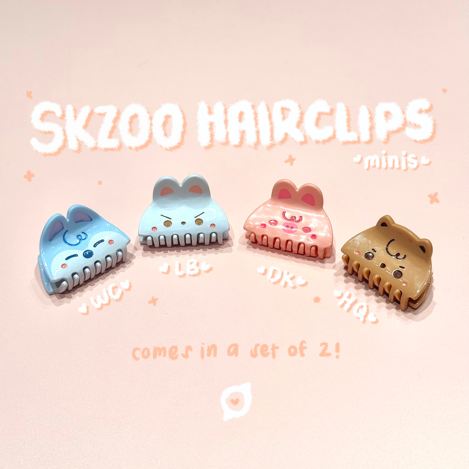 Mini SKZOO Claw Clips