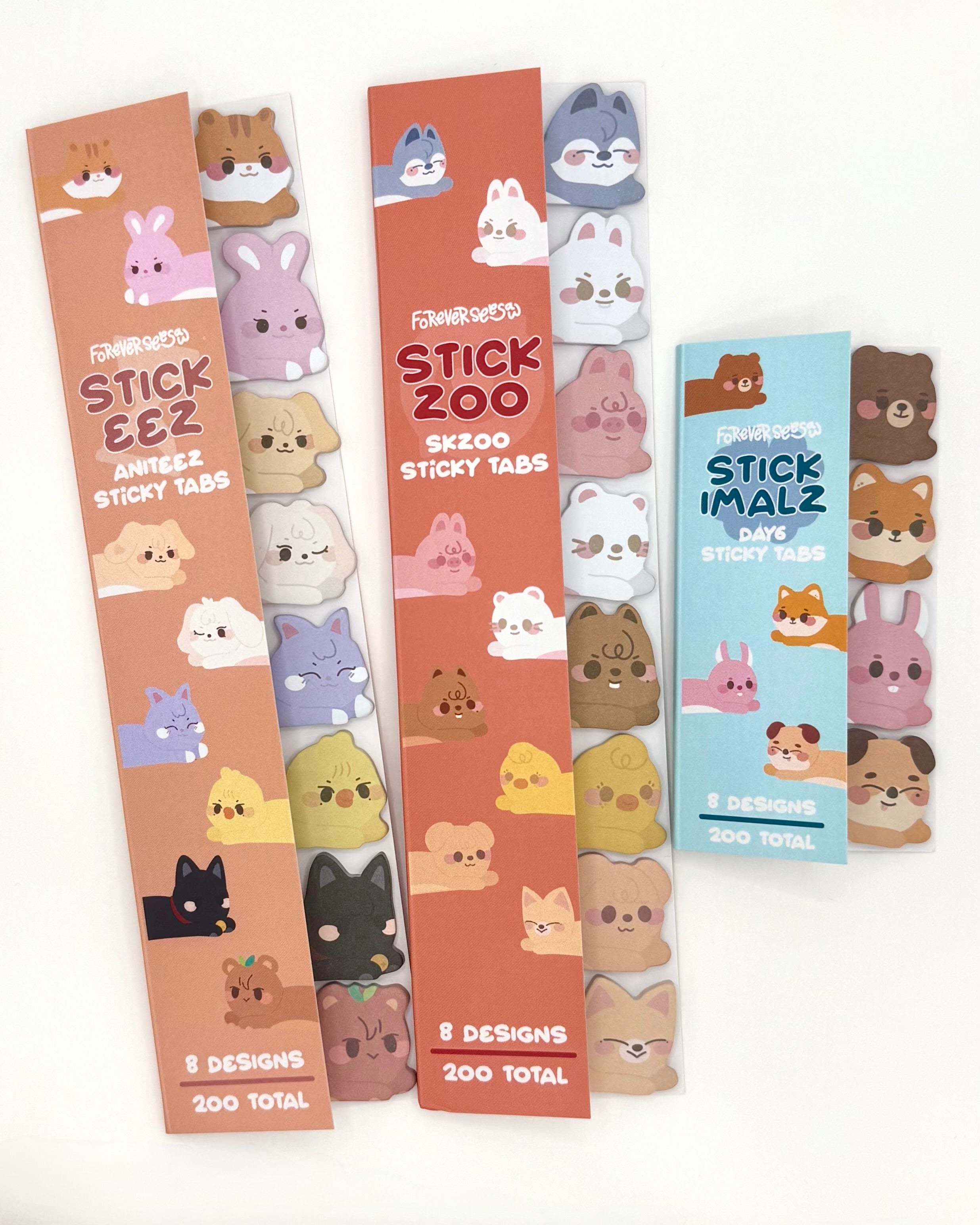 KPOP Sticky Tabs (Stray Kids, Ateez, Day 6)